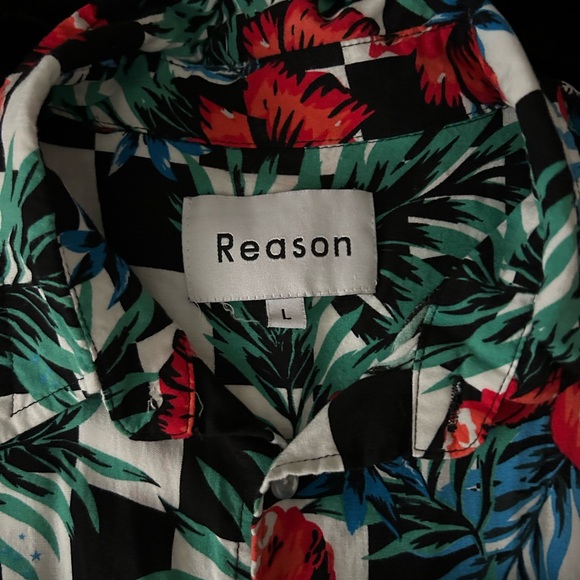 Reason • Floral Checkered Shirt - Picture 2 of 7